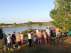 Faculty picnic at winery