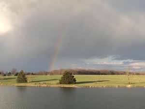 rainbow at Serenity Valley Winery