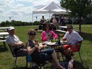 live band at the winery